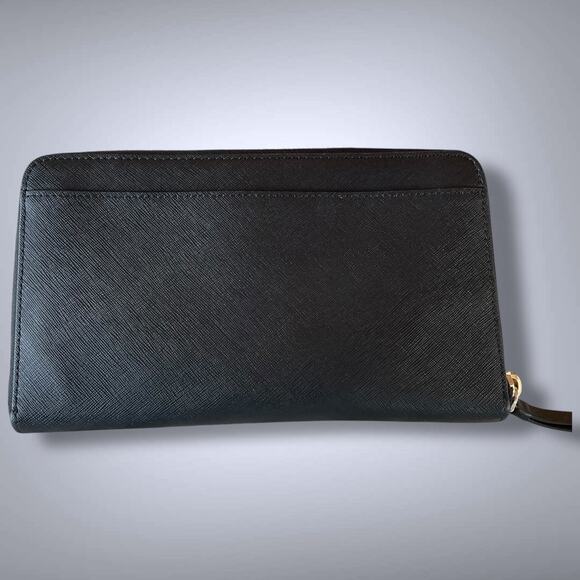 KATE SPADE Black Saffiano Leather Zip Around Wallet In Excellent Condition - Picture 4 of 8
